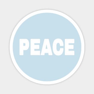 PEACE - White - Back Magnet